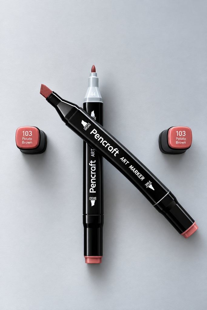 [103 Potato Brown] Black Felt Pen (103 Potato Brown)