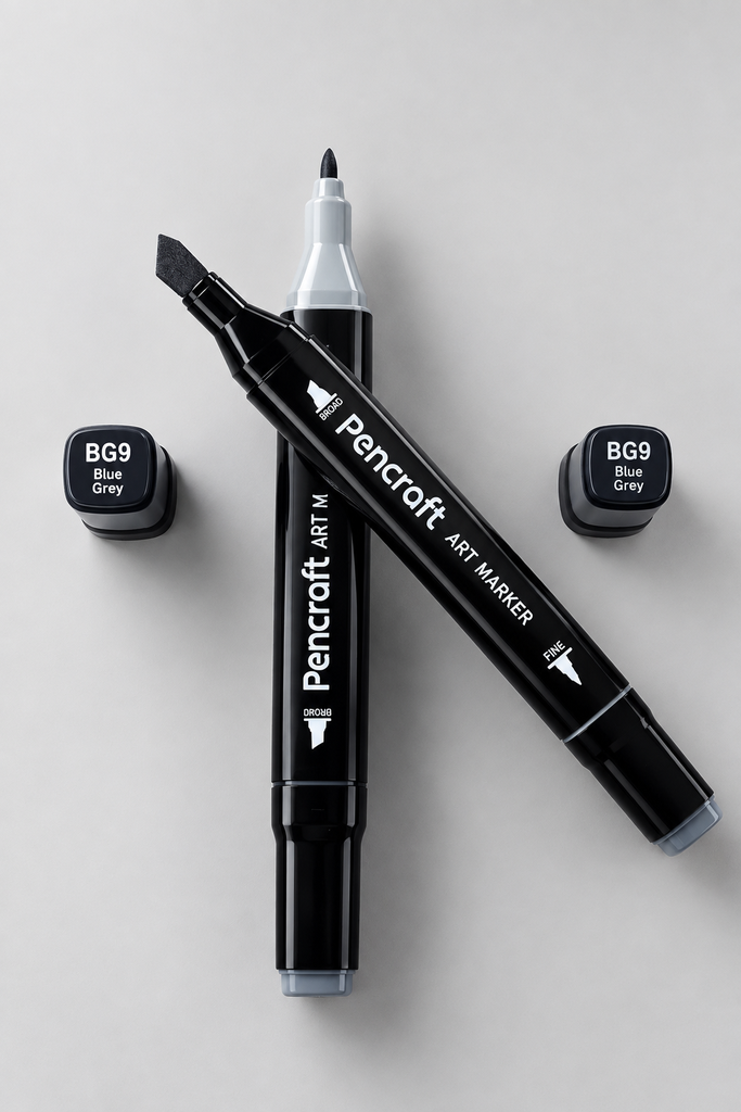 [BG9 Blue Grey] Black Felt Pen (BG9 Blue Grey)