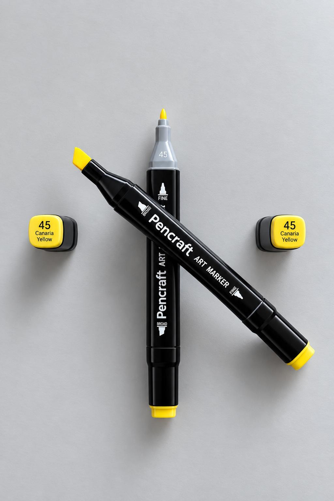 [45 Canaria Yellow] Black Felt Pen (45 Canaria Yellow)