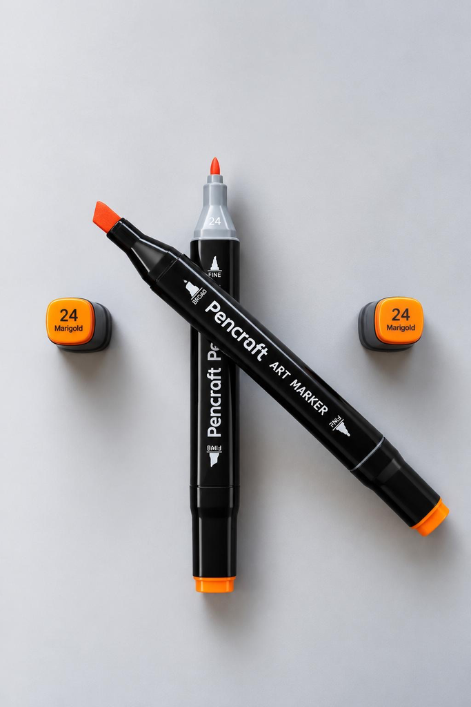 [24 Marigold] Black Felt Pen (24 Marigold)