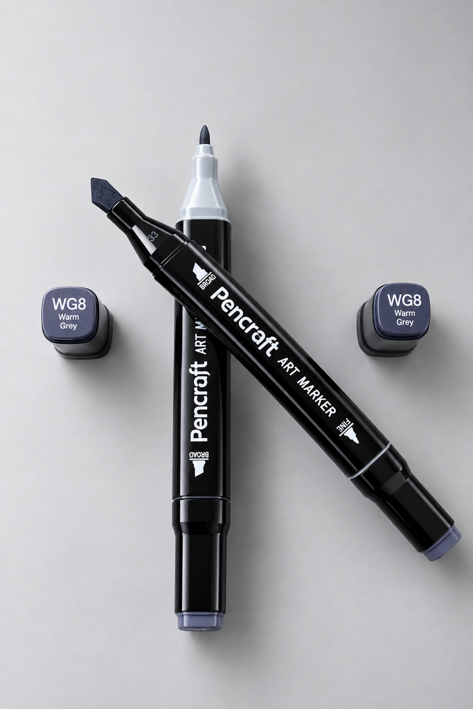 [WG8 Warm Grey] Black Felt Pen (WG8 Warm Grey)