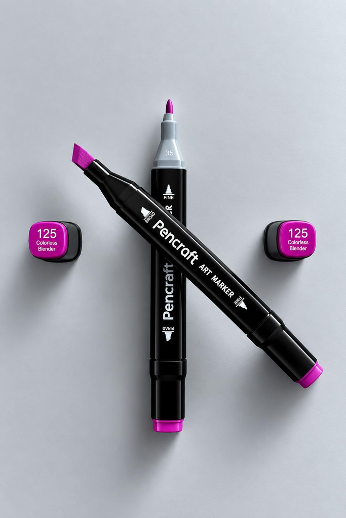 [125 Colorless Blender] Siyah Keçeli Kalem (125 Colorless Blender)