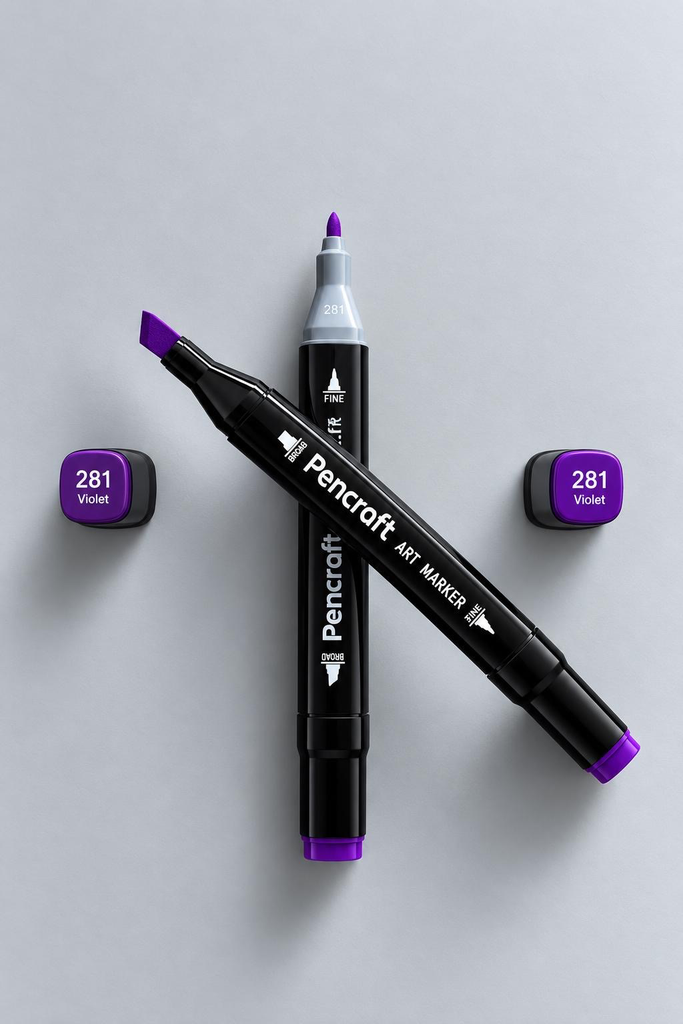 [281 Violet] Siyah Keçeli Kalem (281 Violet)
