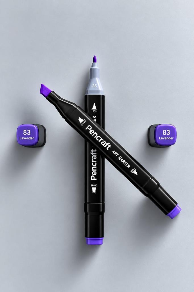 [83 Lavender] Black Felt Pen (83 Lavender)