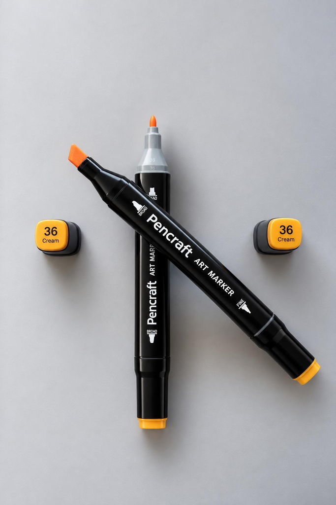 [36 Cream] Black Felt Pen (36 Cream)