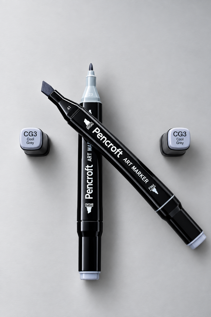 [CG3 Cool Grey] Black Felt Pen (CG3 Cool Grey)