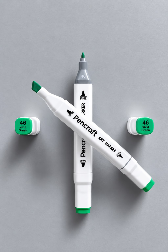 [46 Vivid Green] Beyaz Keçeli Kalem (46 Vivid Green)