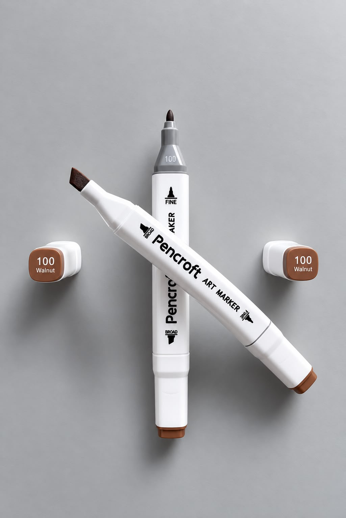 [100 Walnut] White Felt Pen (100 Walnut)