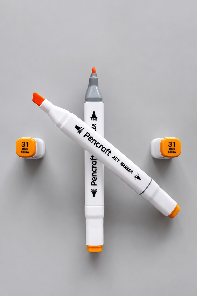 [31 Dark Yellow] White Felt Pen (31 Dark Yellow)