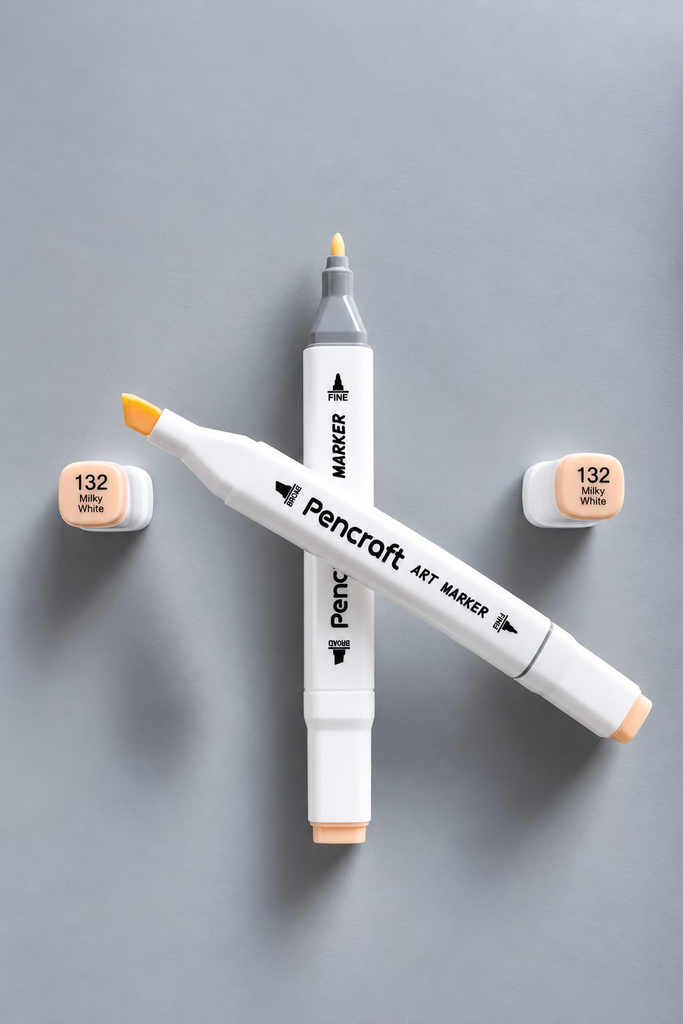 [132 Milky White] White Felt Pen (132 Milky White)