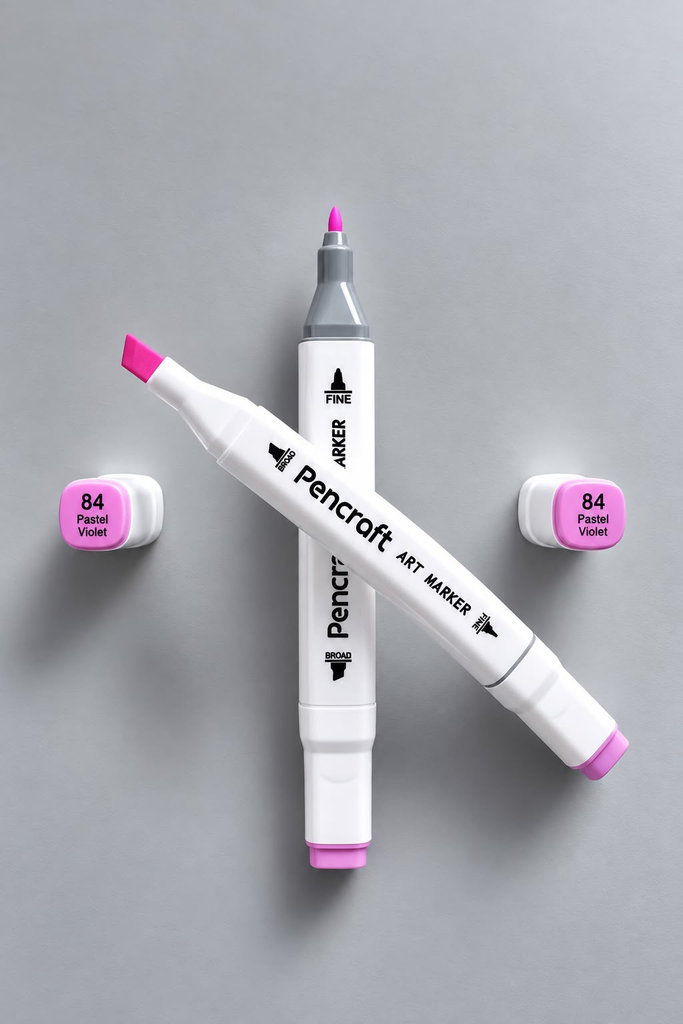 [84 Pastel Violet] White Felt Pen (84 Pastel Violet)