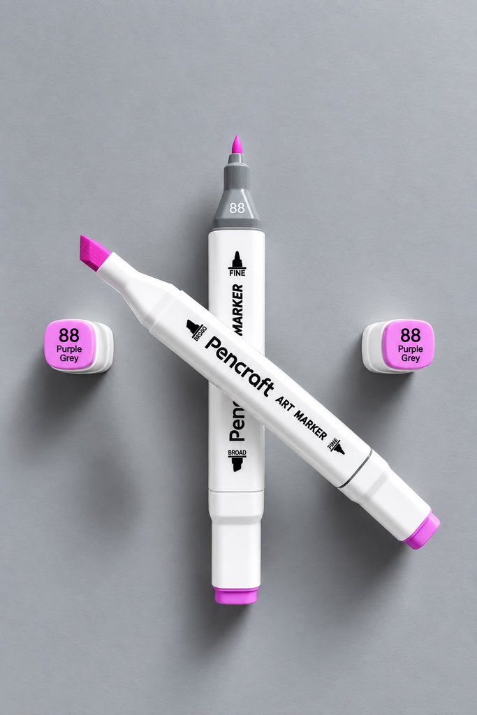 [88 Purple Grey] White Felt Pen (88 Purple Grey)