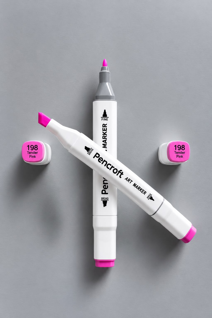 [198 Tender Pink] Beyaz Keçeli Kalem (198 Tender Pink)