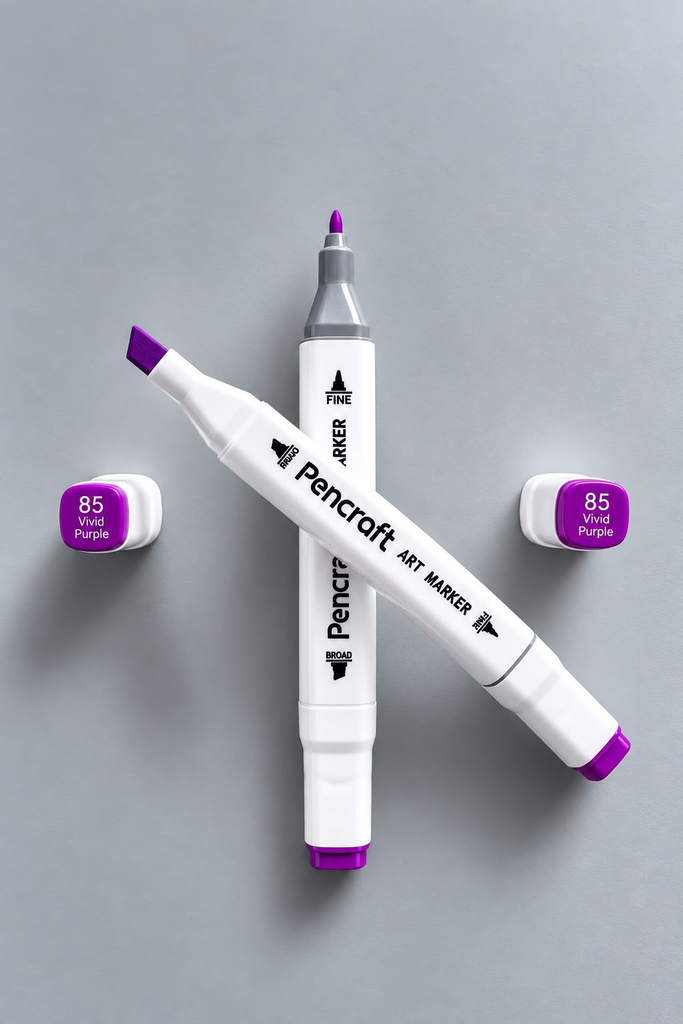 [85 Vivid Purple] Beyaz Keçeli Kalem (85 Vivid Purple)