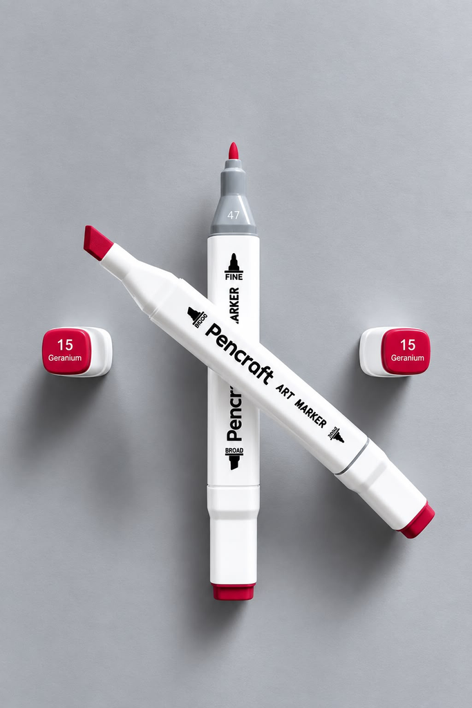 [15 Geranium] White Felt Pen (15 Geranium)