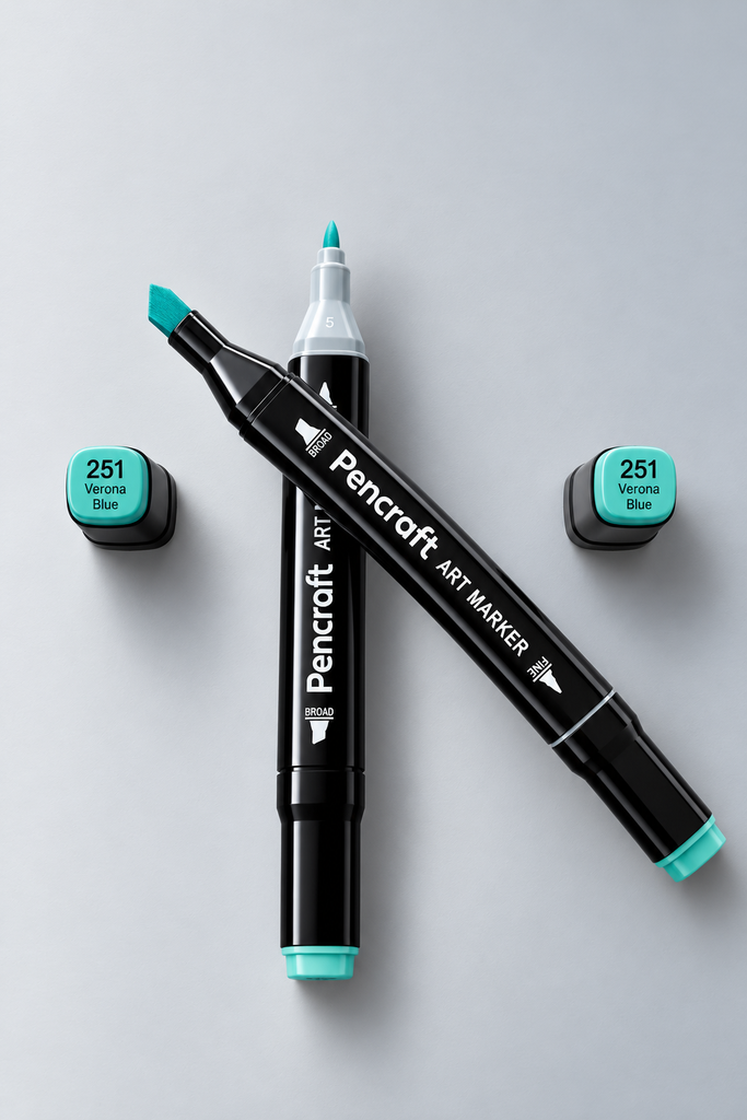 [251 Verona Blue] Black Felt Pen (251 Verona Blue)