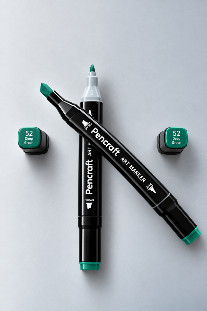 [52 Deep Green] Black Felt Pen (52 Deep Green)