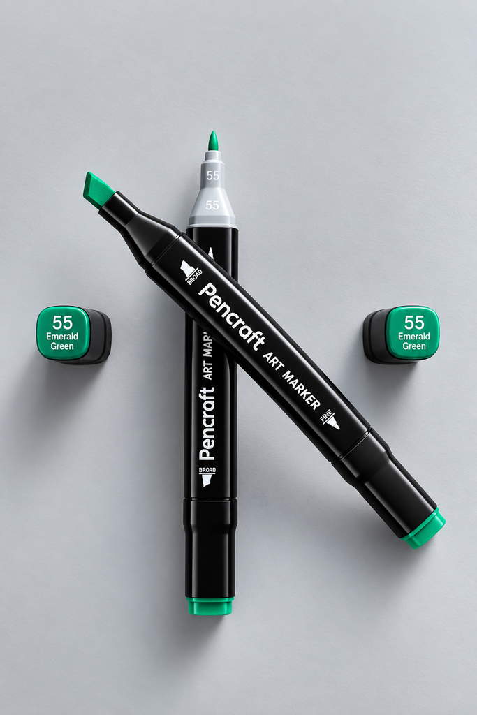 [55 Emerald Green] Black Felt Pen (55 Emerald Green)