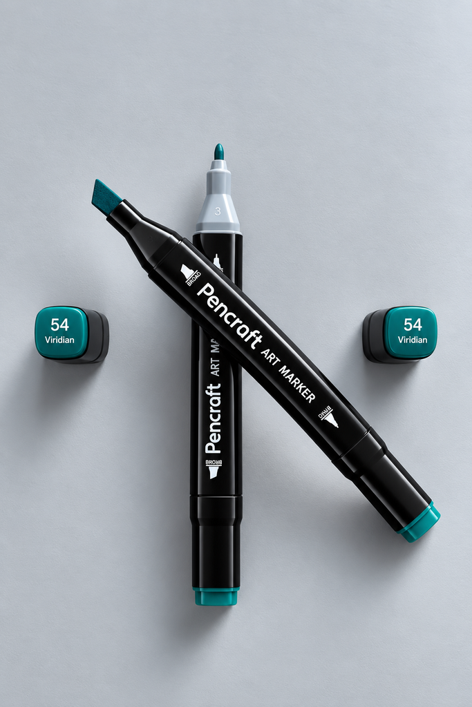 [54 Viridian] Black Felt Pen (54 Viridian)