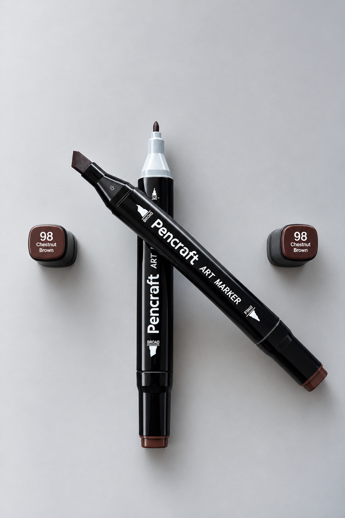 [98 Chestnut Brown] Siyah Keçeli Kalem (98 Chestnut Brown)